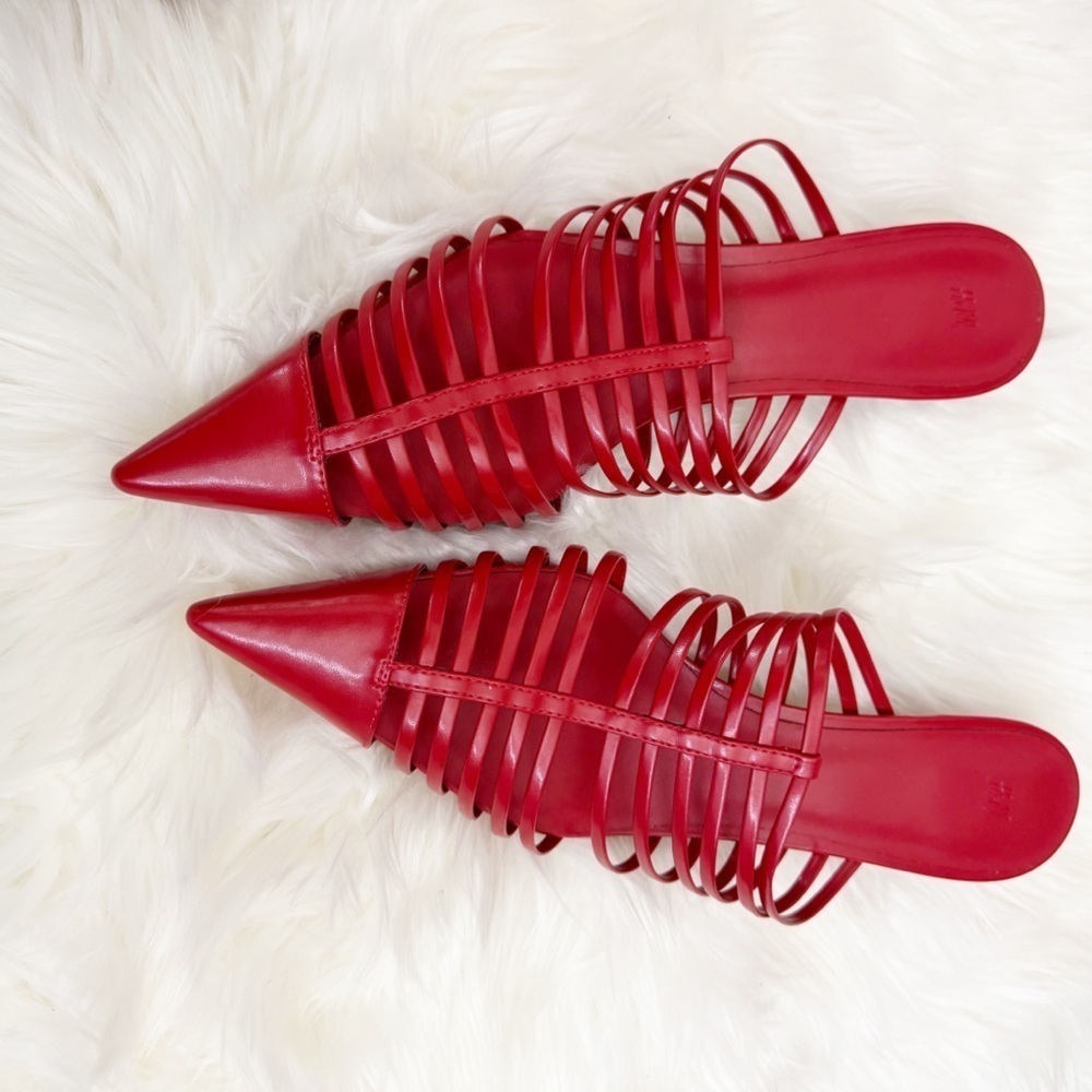 Red straps mules - Picture 9 of 13